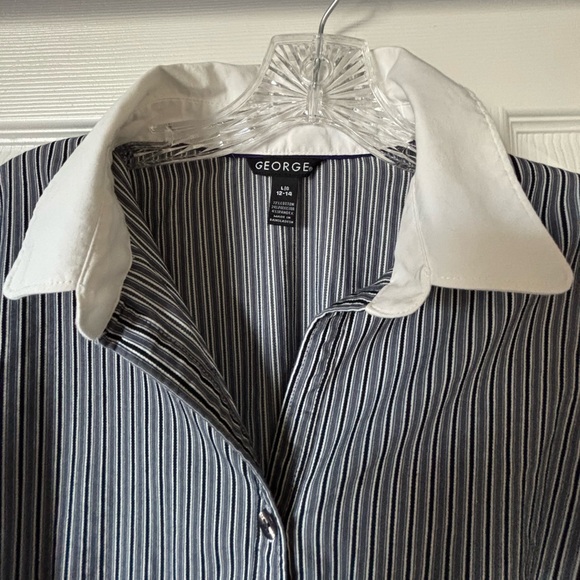 George Black and White Striped Shirt - Picture 2 of 4